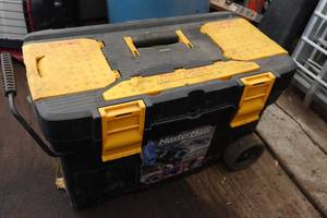 lot 746 image: MasterMate Rolling Tool Box with Fasteners, Milwaukee Bags