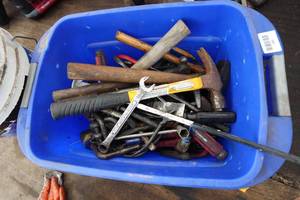 lot 787 image: Assorted Tools - Hammers, Drivers, Clevis, Hook