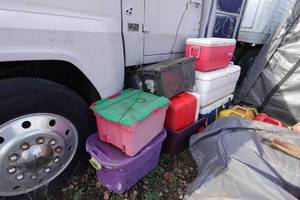 lot 817 image: Assorted Bins and Coolers