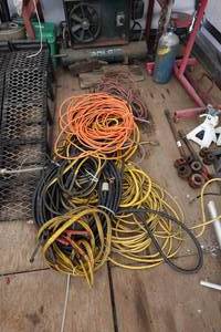 lot 10 image: Assorted Wiring - Extension Cords, Jumper Cables