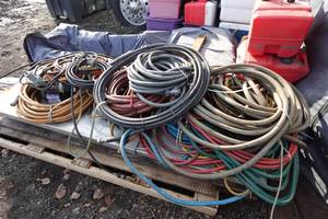 lot 11 image: Assorted Hoses - Air, Water, Some Heavy Duty