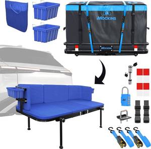 lot 5 image: Mockins 2-in-1 Trailer Hitch Seating Cargo Carrier Set