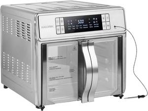 lot 15 image: Kalorik 26 Quart Flex Trio Stainless Steel Air Fryer Oven