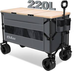 lot 55 image: Chihee Collapsible Folding Outdoor Utility Wagon
