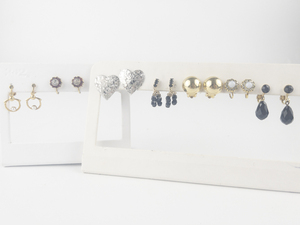lot 164 image: Group of 8 Base Metal Non-Pierced Earrings. All Wearable & In Good Condition