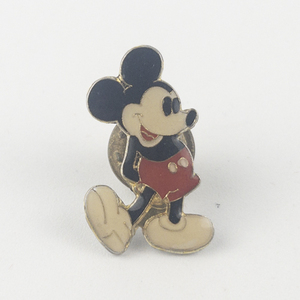 lot 219 image: Disney Enamel Inlay Micky Mouse Gold Tone Base Metal Lapel Pin.