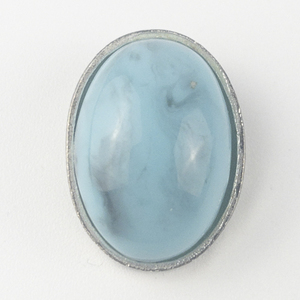 lot 323 image: Scorpio  Cabochon Turquoise silver tone base metal pendant (no chain).