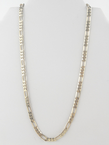 lot 368 image: Mens Figaro Link Gold Tone Base Metal Chain Necklace.