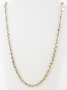 lot 378 image: Swirl Linkgold Tone Base Metal Chain Necklace.