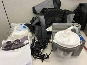 lot 8 image: MSRP $500 NEW Out Of Box&nbspDeVilbiss Vacu-Aide Portable Suction Unit 7305 Series Kit With Extras  