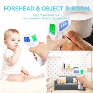 lot 13 image: MSRP $500  1 Case (50 each) NEW In Boxes&nbspBerrcom Non Contact Infrared Forehead Thermometers JXB-178 Baby Fever Check Thermometers 3 in 1 Contactless for Kids Infant Adult (Batteries Not Included)