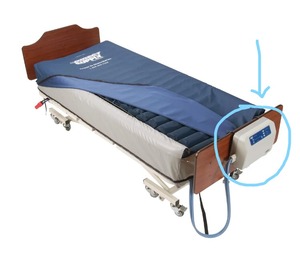 lot 11 image: Direct Supply Mattress Air Pump With Alternating Pressure, Alarm Service & Max Inflate Service  - In Good Working Condition