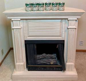 lot 53 image: Jensen Company Real Flame Corner Fireplace - Model 1150-Q