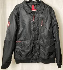 lot 85 image: CANADA Weather Gear Black Bomber Jacket  Size XL