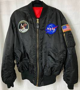 lot 87 image: Alpha Industries NASA Flight Jacket Apollo MA-1 Size XL