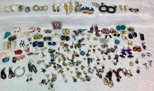 lot 149 image: Large Collection of Earrings - Wide Variety