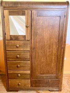 lot 156 image: Vintage ArmoireWardrobe Closet