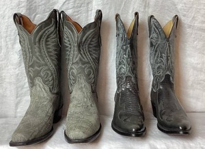 lot 112 image: Laredo and J. Chisholm Cowboy Boots -size 10D