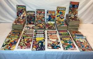 lot 104 image: Marvel Comics - Iron Man, Thor, Spiderman, Captain America, Doctor Strange and Avengers