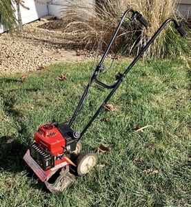 lot 180 image: Troy Bilt Mini Tiller Model 12001 TCII Tecumseh Engine