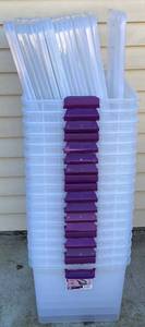 lot 193 image: 18 Sterilite 66 Qt Latching Top Totes