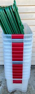 lot 194 image: 14 Sterilite 70 Qt. Ultra Latch Tote - 14 totes & 12 lids