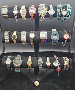 lot 108 image: Collection of Womens Fashion Watches, 22 watches total