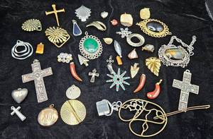 lot 150 image: Necklace Assortment- Wide Variety of Styles, Lengths and Materials
