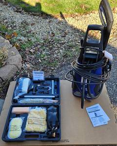 lot 228 image: AR Blue 383 Clean Pressure Washer and Michelin Car Care Kit