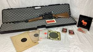 lot 189 image: Crosman Air Gun Model 2100 with Tasco 4 x 15 Scope plus case