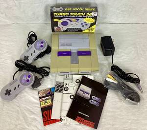 lot 221 image: Super Nintendo Entertainment System SNE-001 with 2 OEM controllers and one brand new controller