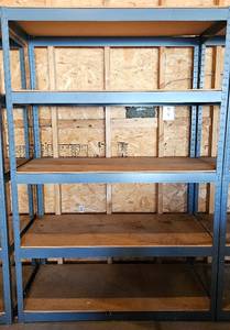 lot 279 image: 6 Metal Storage Shelving Units - 4 x 6 x 2