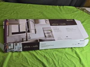 lot 78 image: allen  roth Commercial Style Kitchen Faucet Model 21LK1511CMB-AR