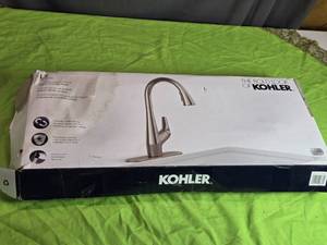 lot 79 image: Kohler Pull-Down Kitchen Faucet R33449-VS in Vibrant Stainless Finish