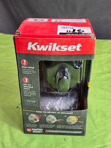 lot 88 image: Kwikset SmartKey Security Single Cylinder Deadbolt Lock with Microban Technology