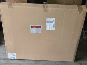 lot 114 image: SABRE 38B4 Black Steel 4-Sided Fireplace  faceplate 36x36 Boxed