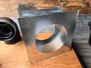 lot 117 image: Duct Transition for Fireplace System, 8 Diameter