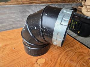 lot 118 image: Metal-Fab 90 Degree Swivel Elbow Direct Vent System Fireplace Component