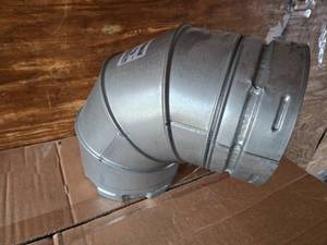 lot 150 image: 90 Degree Duct Elbow - Metal Fabrication - Size 6