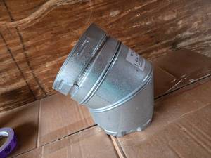 lot 151 image: 36 Duct Connector with Swivel End - Metal Fabrication