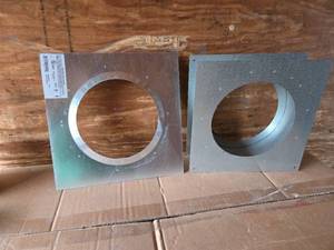 lot 152 image: Set of 2 Metal-Fab Inc. Ventilation Duct Sleeves PN-15DPF8 and PN-50W
