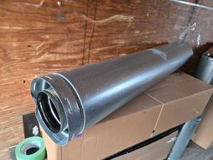 lot 155 image: Metal-Fab Direct Vent Pipe 48 Straight Length, UL Listed
