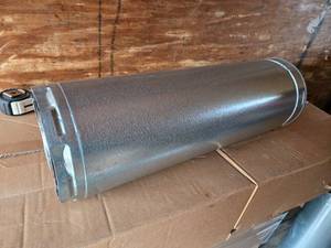 lot 156 image: 24 Straight Length Metal Exhaust Ducting Pipe