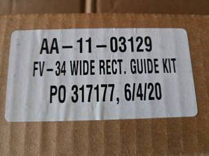 lot 163 image: FV-34 Wide Rectangular Willowbrook Guide Kit with Installation Instructions