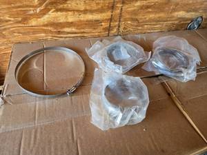 lot 193 image: Various Large Hose and Duct Clamps