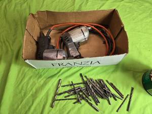 lot 221 image: Set of 2 Electric Drills with Assorted Drill Bits