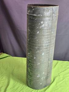 lot 224 image: Vintage Galvanized Duct - 24 Height, 8 Diameter