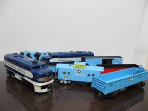 lot 54 image: Missouri Pacific Train Set wNASA & USAF Cars