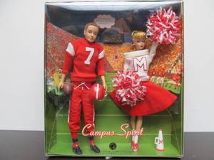lot 67 image: Mint in Box BARBIE & Ken Campus Spirit Set