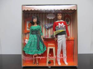 lot 70 image: Mint in Box BARBIE Midge & Allan Campus Sweet Shop Set
